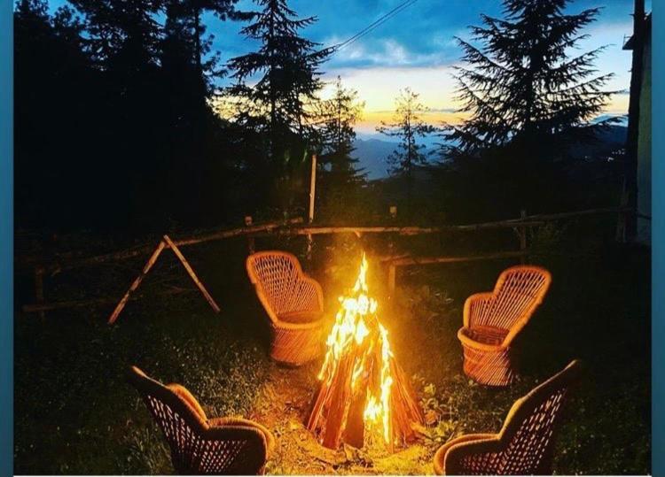 The Manu Emerald # Farmhouse # Top Selling Cottage In Manali # Peaceful Heritage Cozy Stay # Lawn With Bonfire # Most Awarded Bagian luar foto
